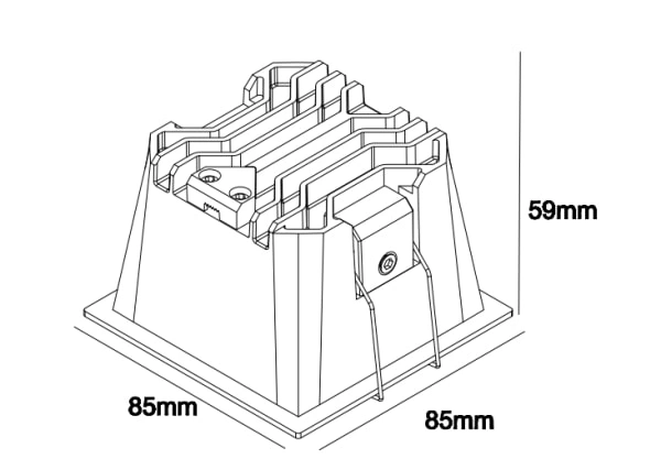 Dimmable Square Downlight , Recessed Antiglare Downlight , Smart Home Lighting Supplier | Sincerelux